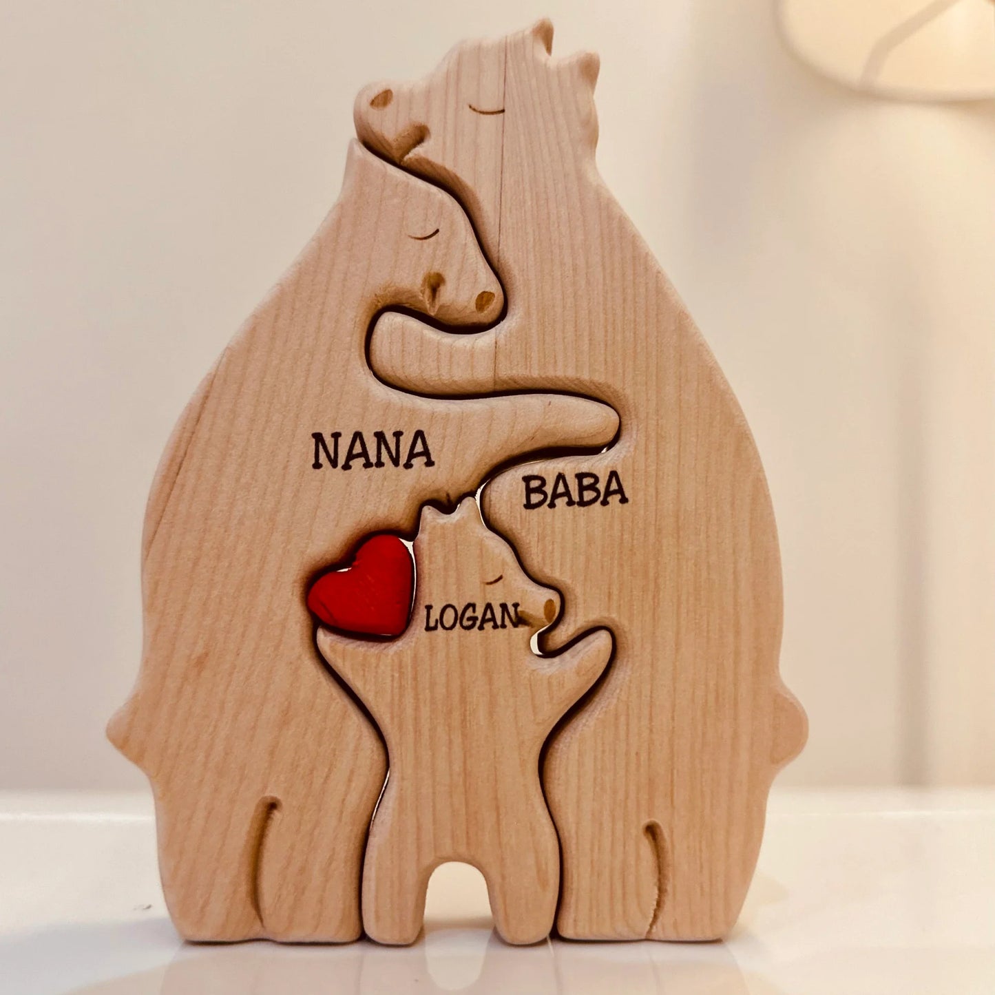 Bärenfamilie-Holzpuzzle™ | Das ultimative Geschenk der Familienliebe
