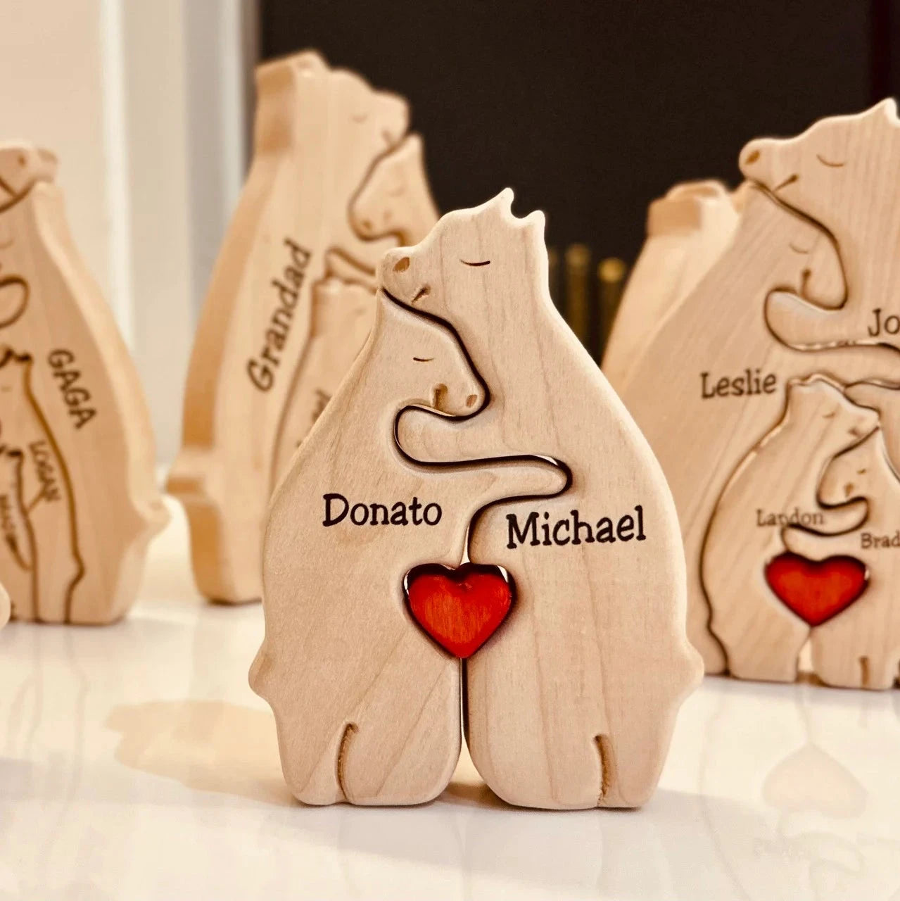 Bärenfamilie-Holzpuzzle™ | Das ultimative Geschenk der Familienliebe