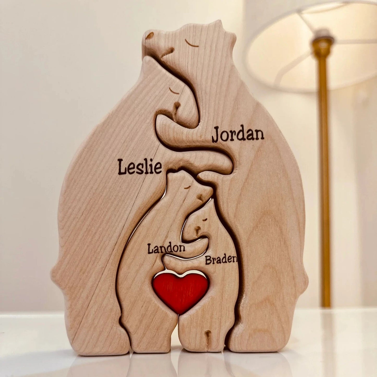 Bärenfamilie-Holzpuzzle™ | Das ultimative Geschenk der Familienliebe