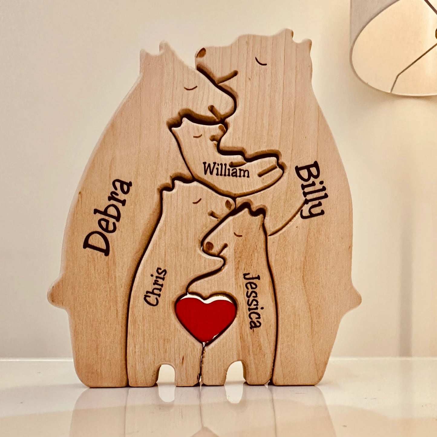Bärenfamilie-Holzpuzzle™ | Das ultimative Geschenk der Familienliebe