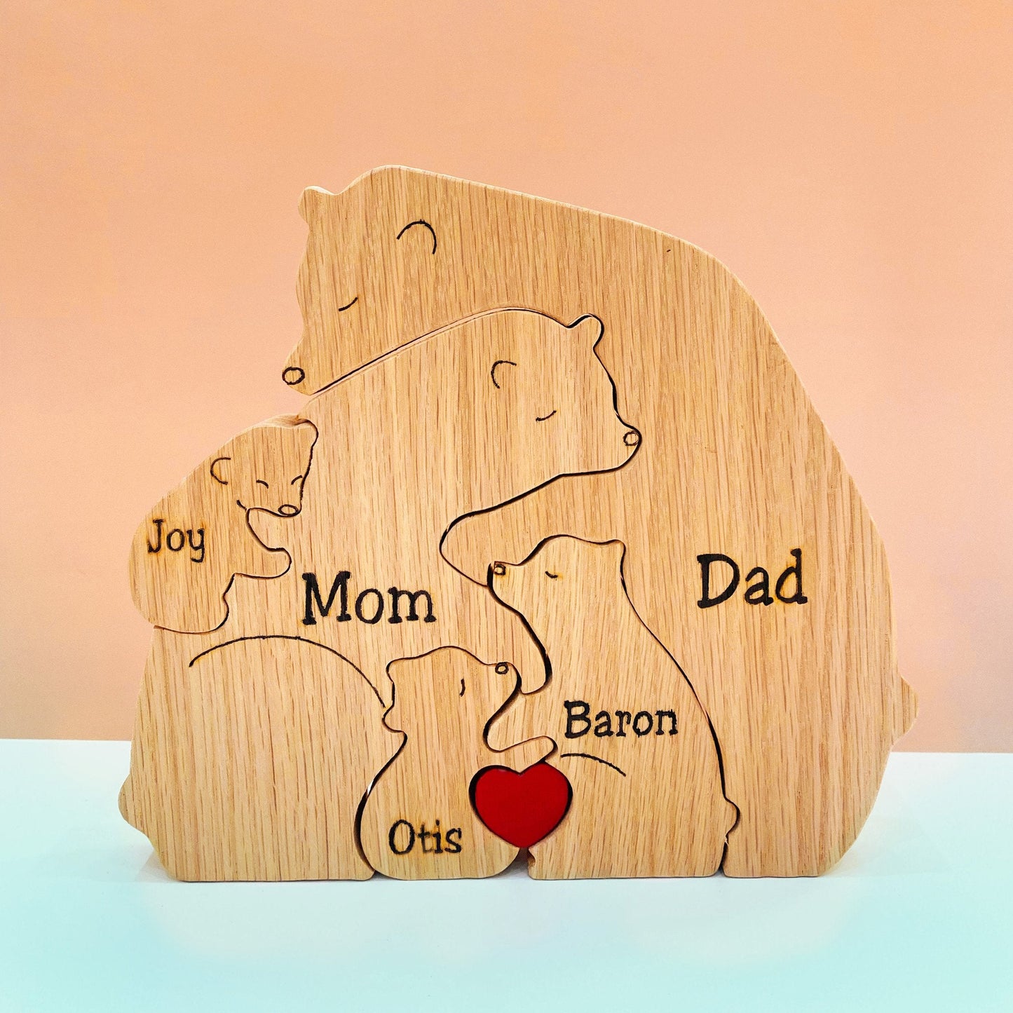Bärenfamilie-Holzpuzzle-V2™ - Das perfekte Geschenk zum Muttertag!