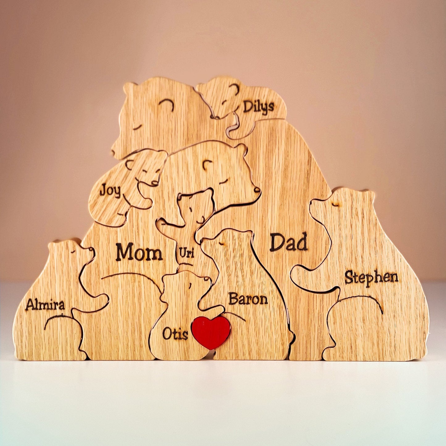 Bärenfamilie-Holzpuzzle-V2™ - Das perfekte Geschenk zum Muttertag!