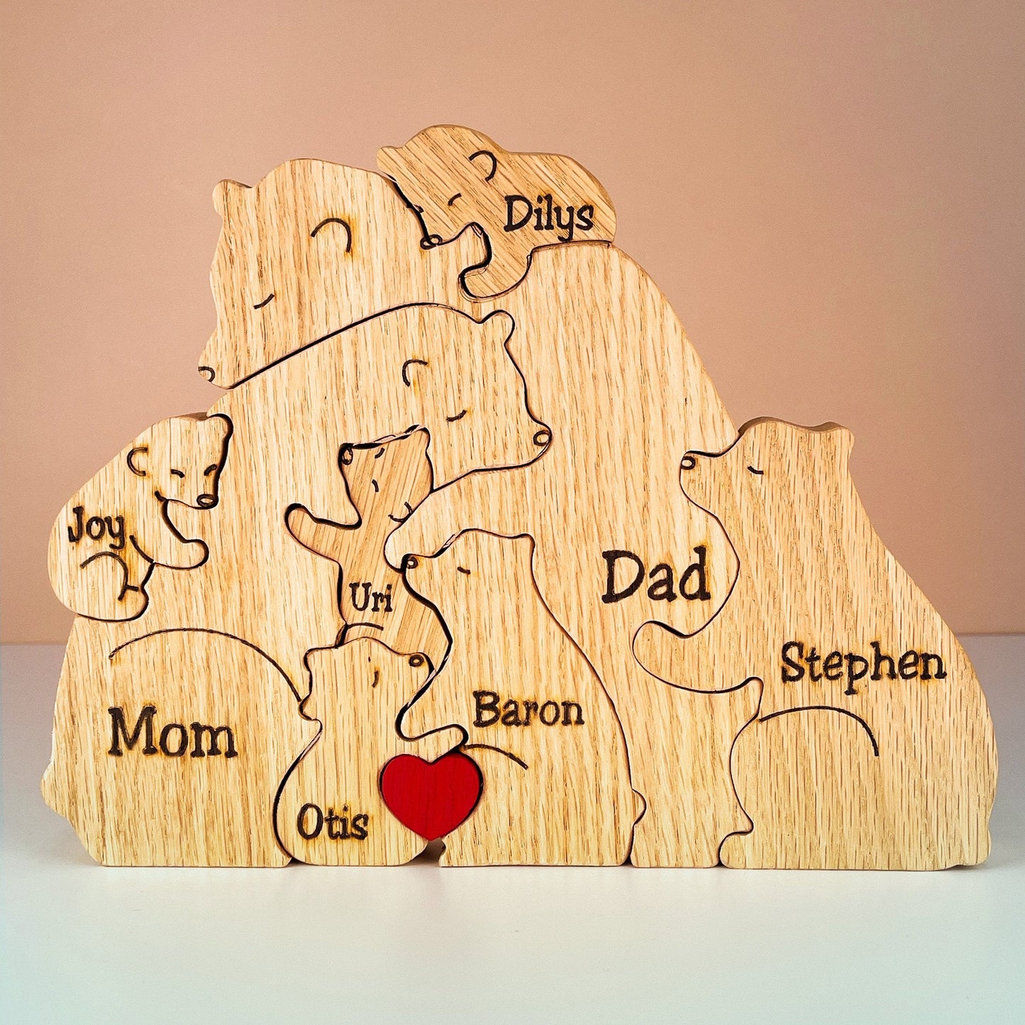 Bärenfamilie-Holzpuzzle-V2™ - Das perfekte Geschenk zum Muttertag!