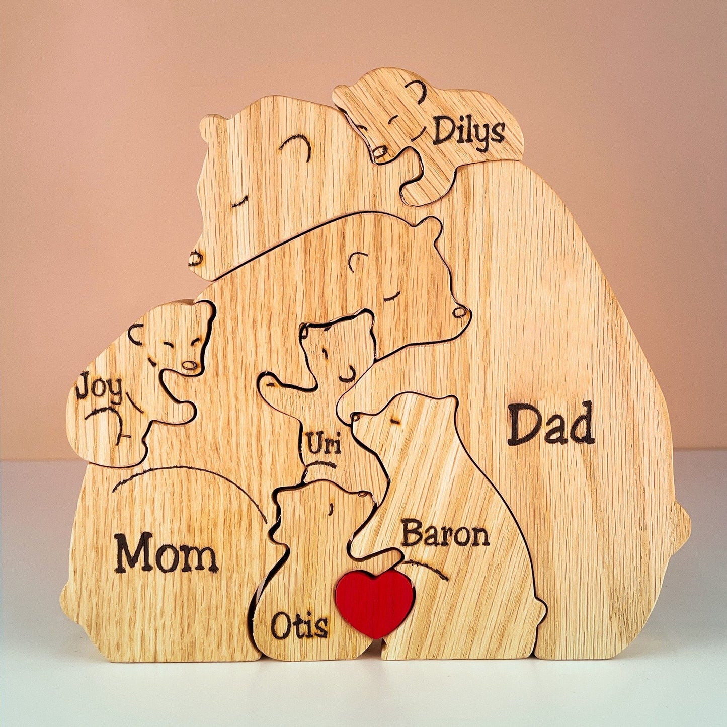 Bärenfamilie-Holzpuzzle-V2™ - Das perfekte Geschenk zum Muttertag!
