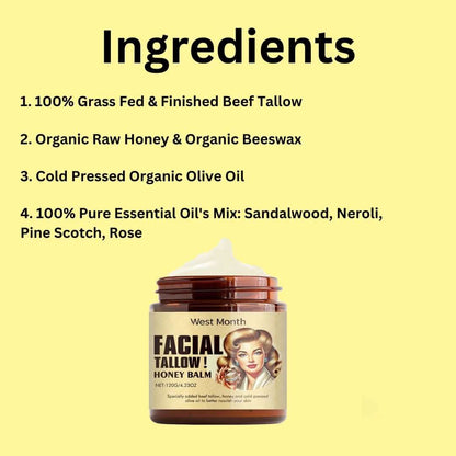 WestMonth™ Grass Fed Tallow & Honey Balm