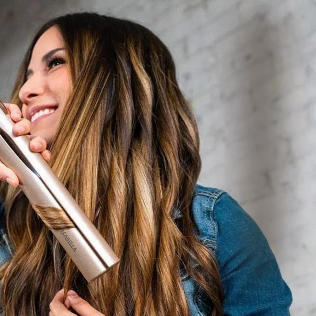 Isabella™ 2-in-1 Haarstyler: Glattes oder lockiges Haar in Sekunden!
