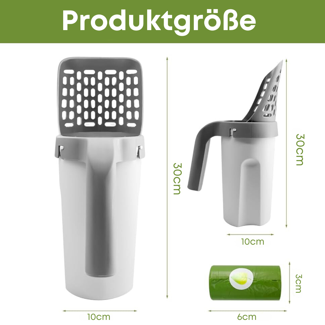 KittyClean™ Katzenstreu-Schaufel mit Hygiene-System