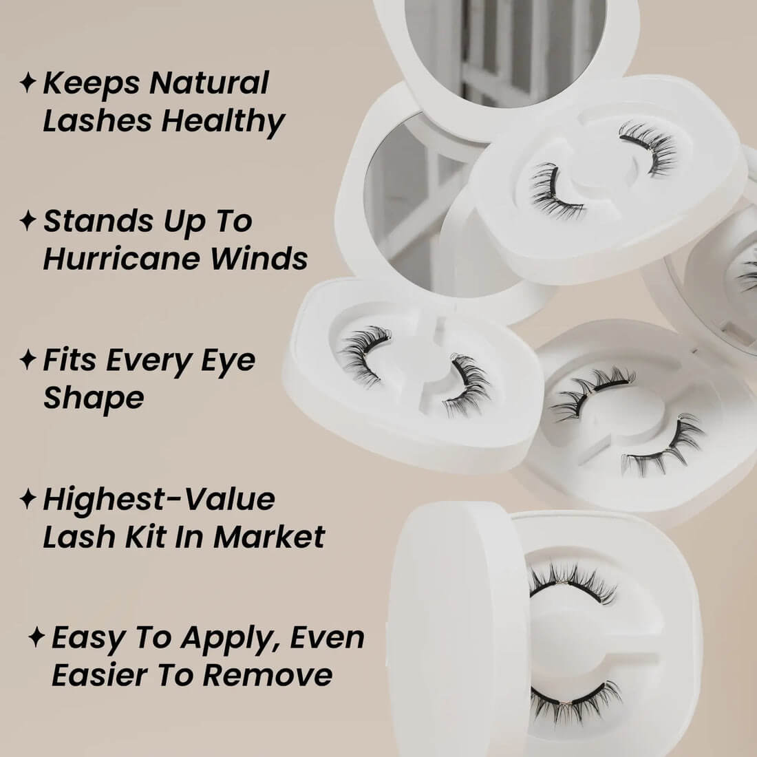 Silky Black™ Magnetic Eye Lashes - Gorgeous Lashes in 3 Seconds, Zero Damage