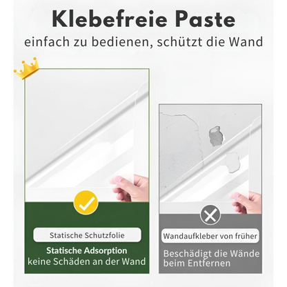 WallGuard Pro™ - Revolutionäre Elektrostatische Wandschutzfolie
