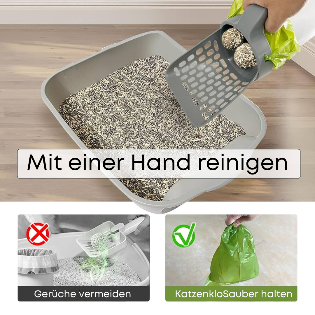 KittyClean™ Katzenstreu-Schaufel mit Hygiene-System