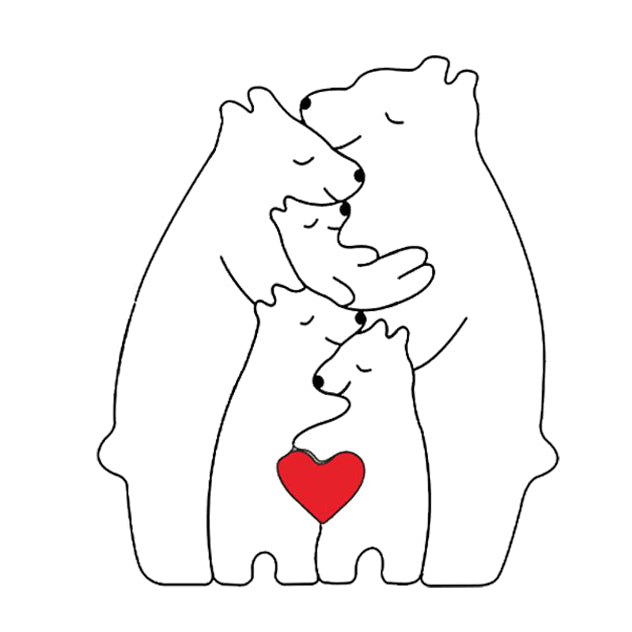 Bärenfamilie-Holzpuzzle™ | Das ultimative Geschenk der Familienliebe