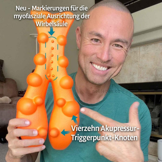Neuleben™ Nacken- und Rücken-Massagegerät – Effective Entspannung für Nacken, Schulter und den oberen Rücken