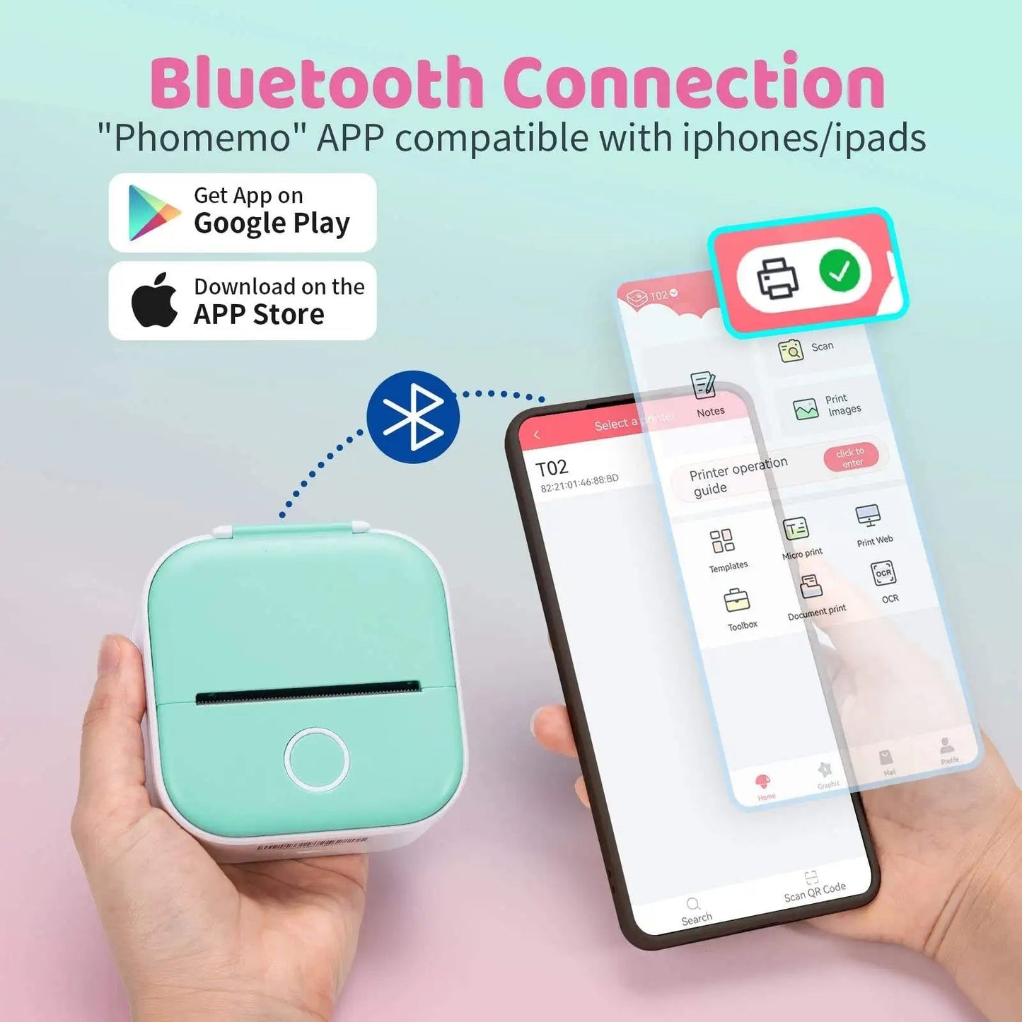 GeniusPrint™ Mobiler Etiketendrucker