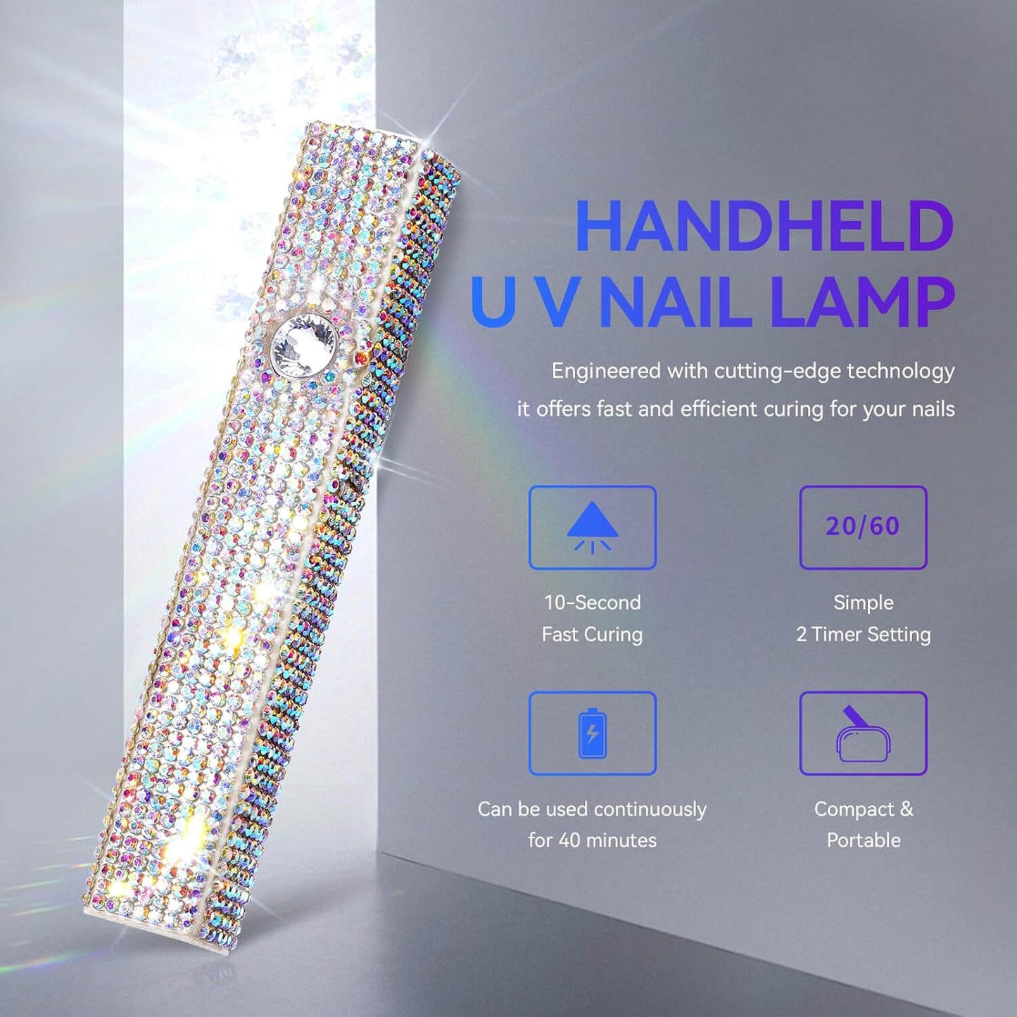 YUVY™ Handheld UV Nail Lamp - Professional Salon Results at Home