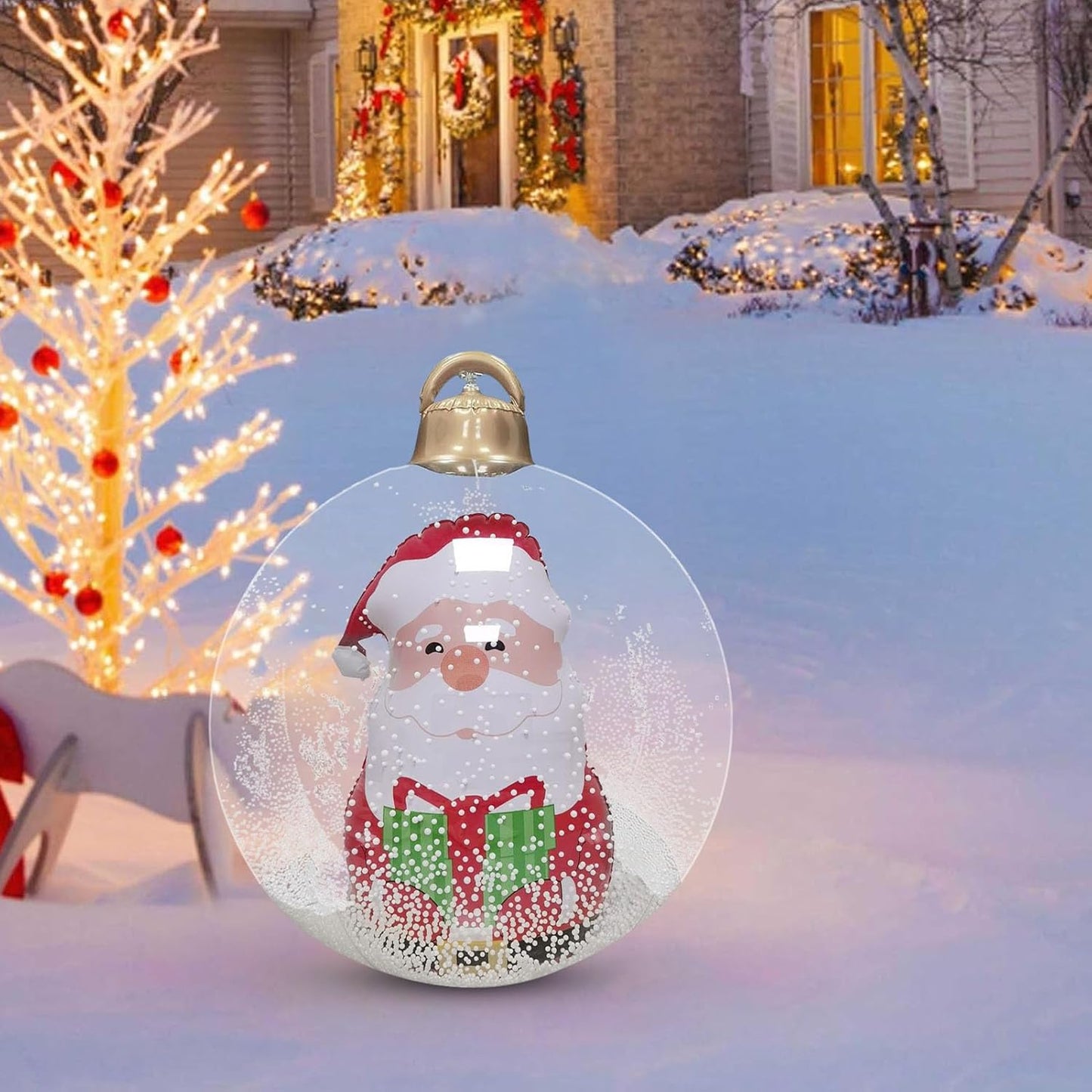 WeihnachtsGlanz™ Große aufblasbare Weihnachtskugeln – Perfekte Dekoration für Ihren Außenbereich!