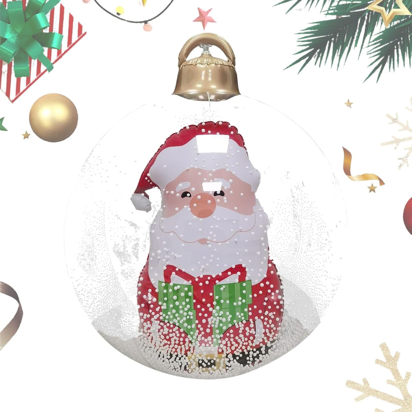 WeihnachtsGlanz™ Große aufblasbare Weihnachtskugeln – Perfekte Dekoration für Ihren Außenbereich!