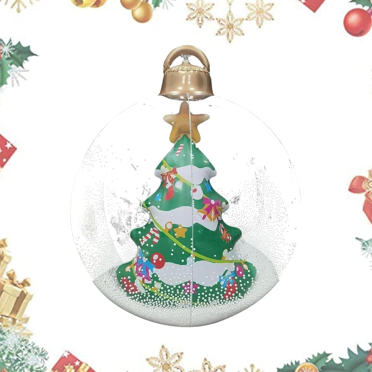 WeihnachtsGlanz™ Große aufblasbare Weihnachtskugeln – Perfekte Dekoration für Ihren Außenbereich!