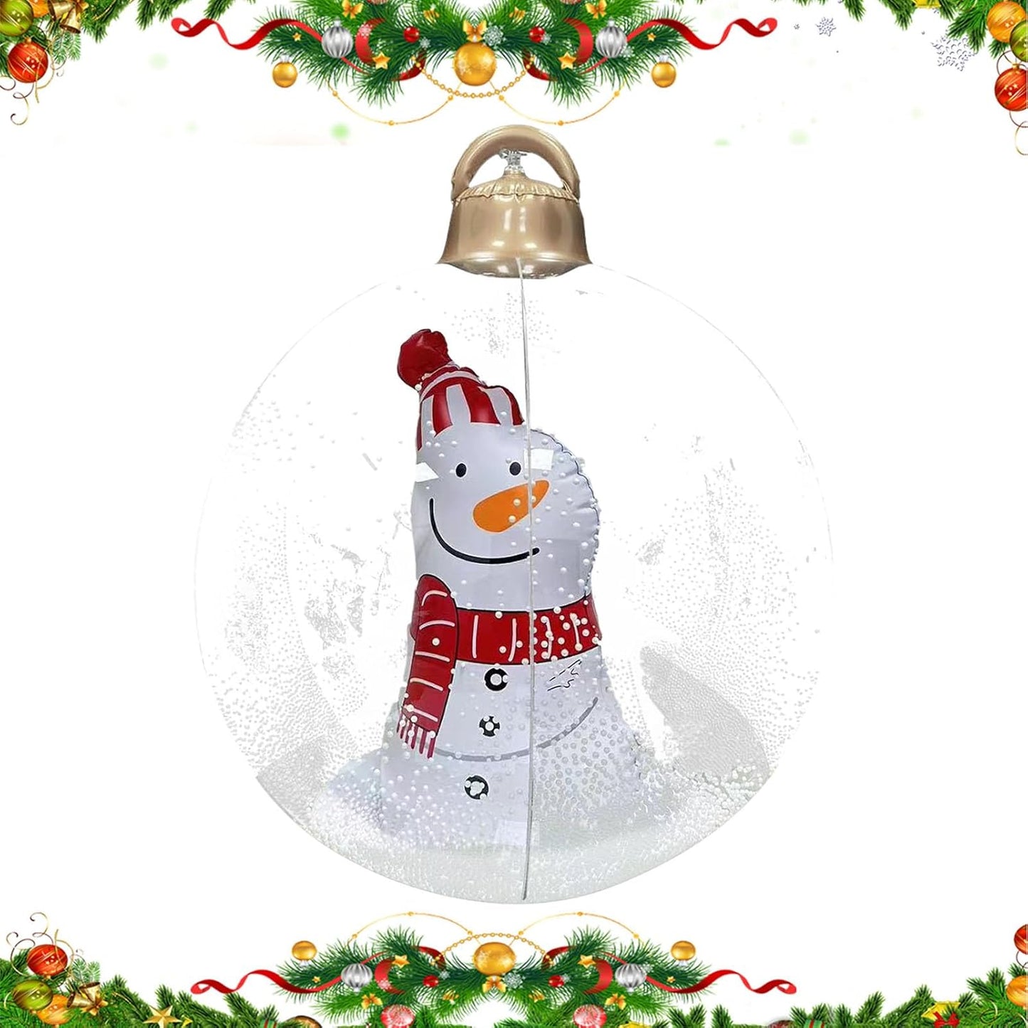 WeihnachtsGlanz™ Große aufblasbare Weihnachtskugeln – Perfekte Dekoration für Ihren Außenbereich!