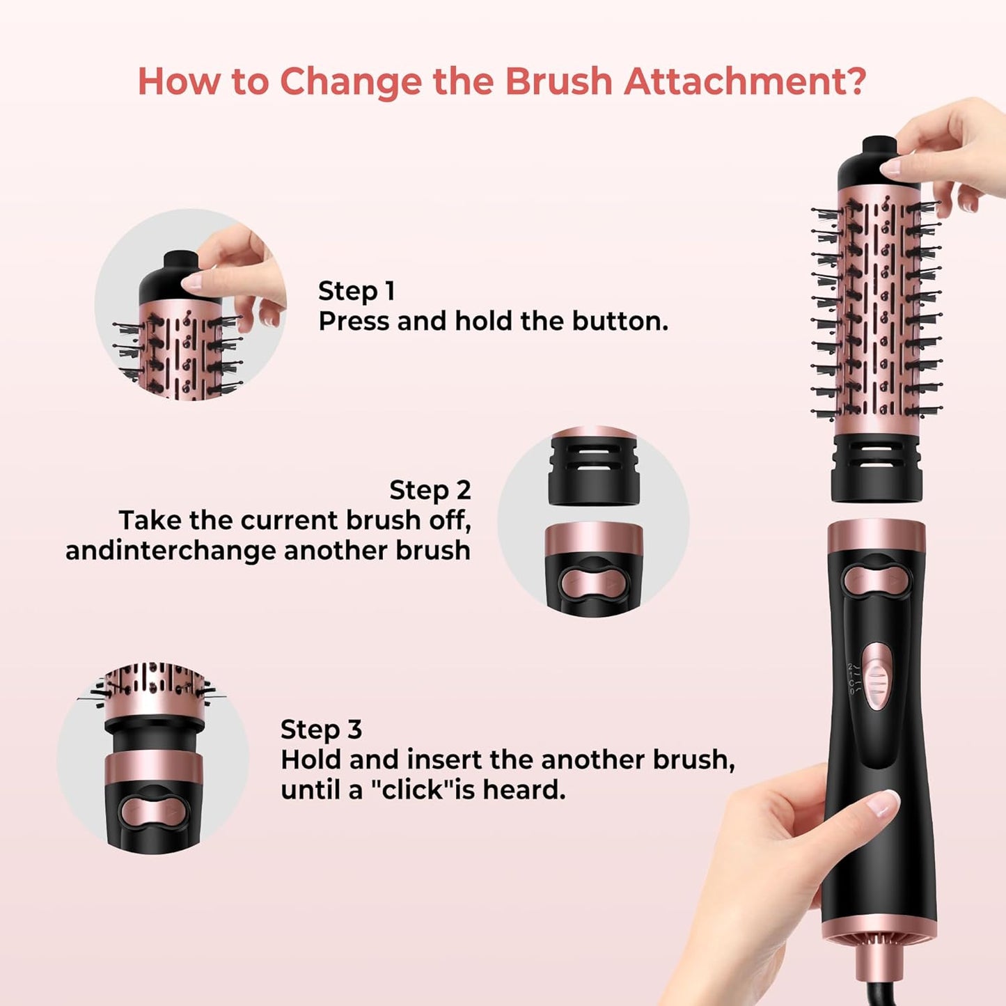 StylAir™ Rotierende Haartrockner-Bürste – Volumen, Glanz und perfekte Frisuren in einem Schritt
