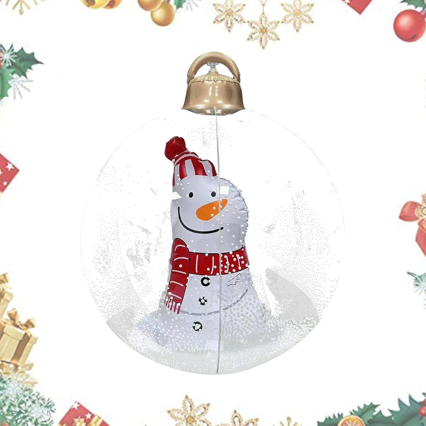 WeihnachtsGlanz™ Große aufblasbare Weihnachtskugeln – Perfekte Dekoration für Ihren Außenbereich!