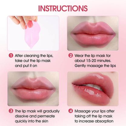 YUVY™ Collagen Crystal Lip Masks - Transform Dry Lips Into Plump, Kissable Perfection