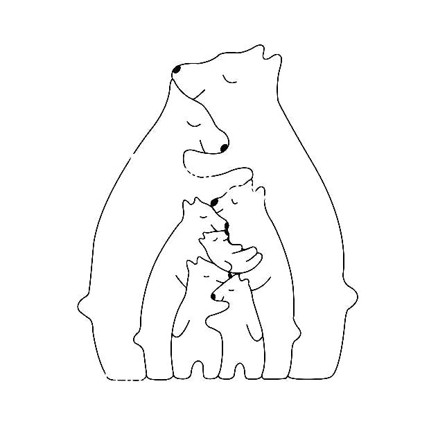 Bärenfamilie-Holzpuzzle™ | Das ultimative Geschenk der Familienliebe