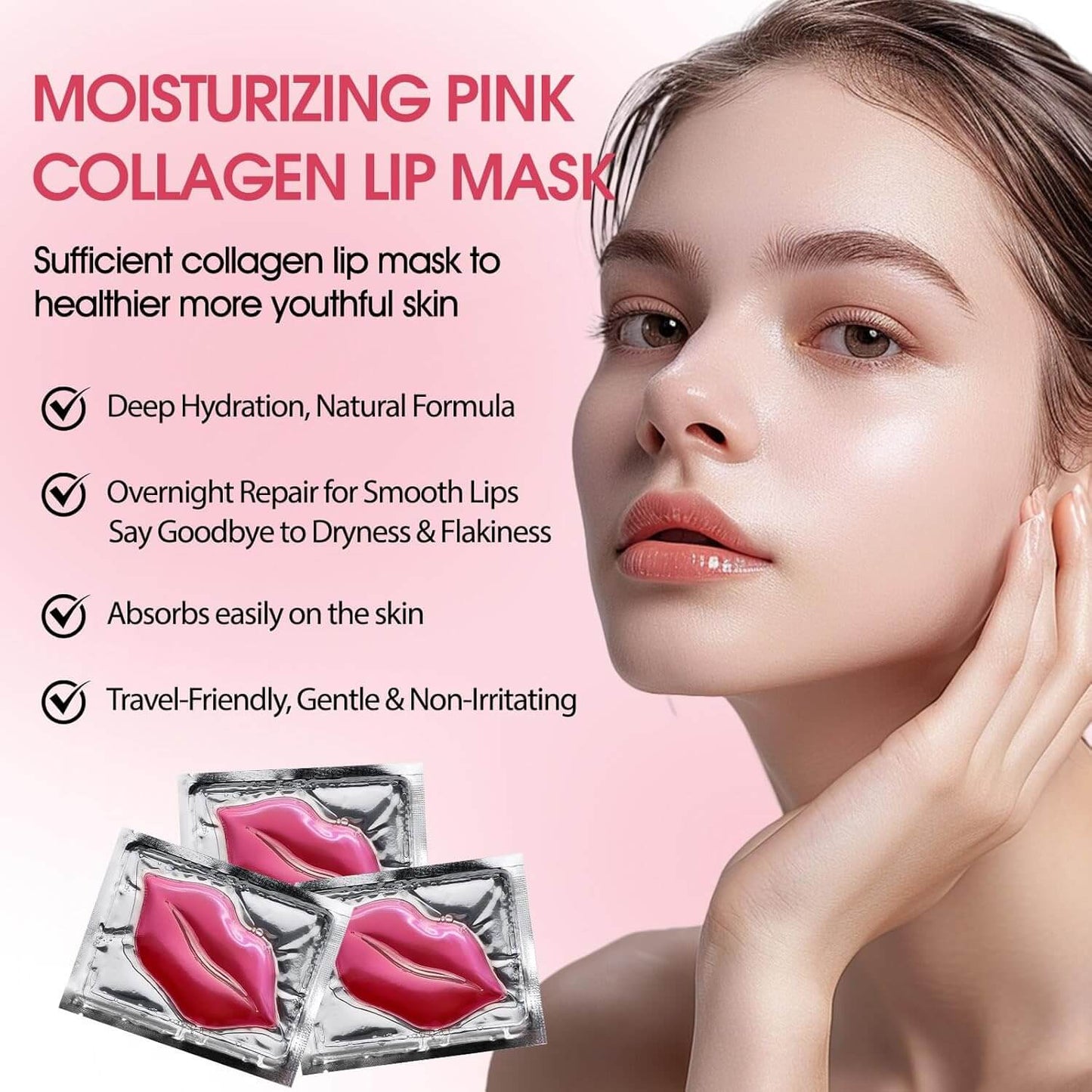 YUVY™ Collagen Crystal Lip Masks - Transform Dry Lips Into Plump, Kissable Perfection