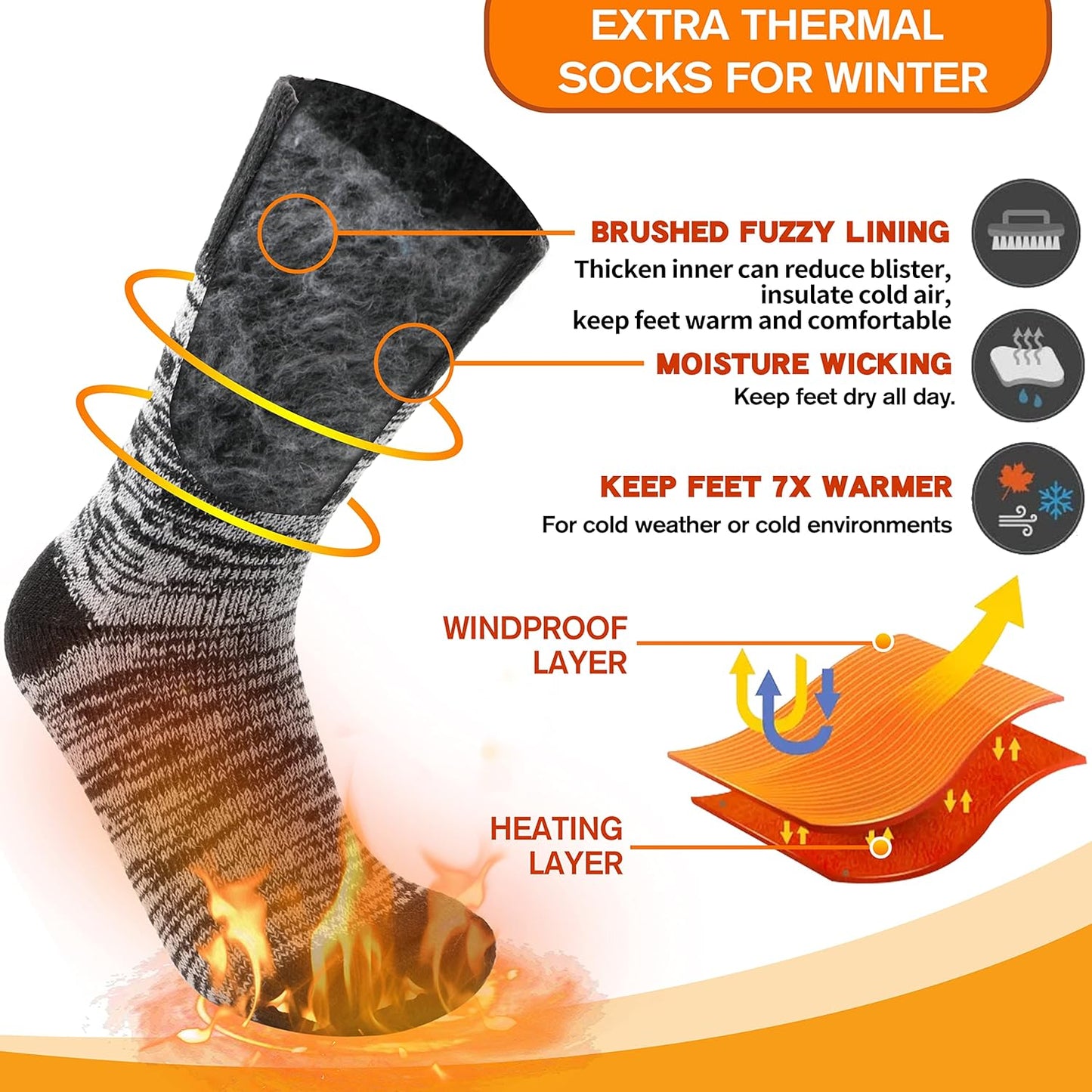 ThermoSox™ Wärmesocken – Kuschelig und Atmungsaktiv für kalte Tage