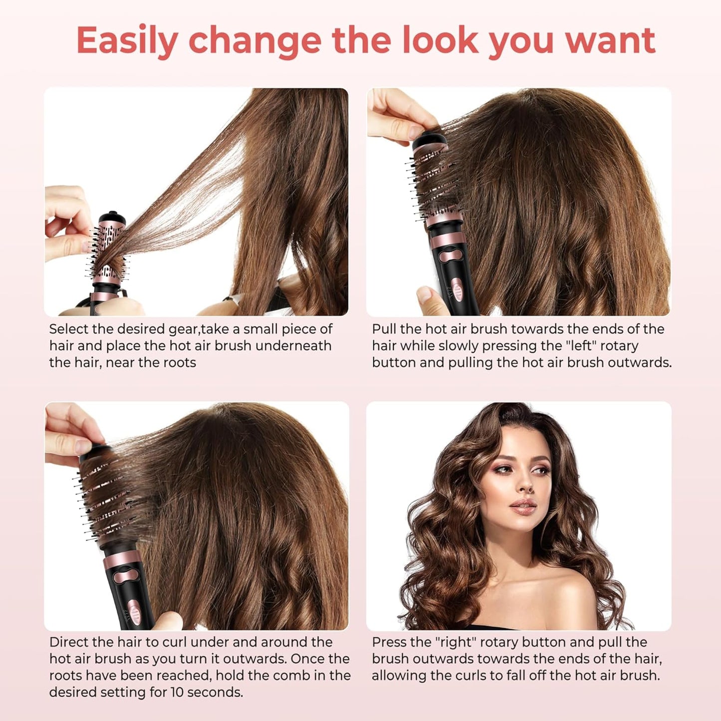 StylAir™ Rotierende Haartrockner-Bürste – Volumen, Glanz und perfekte Frisuren in einem Schritt