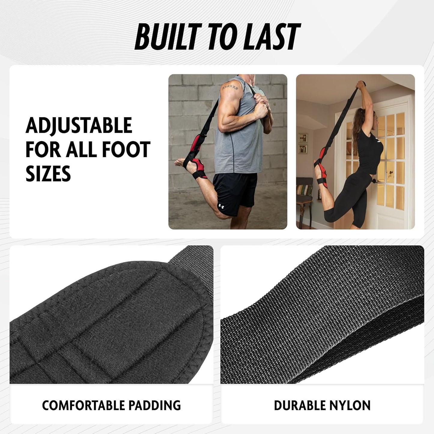 FlexStretch™ Dehnriemen für Füße und Waden