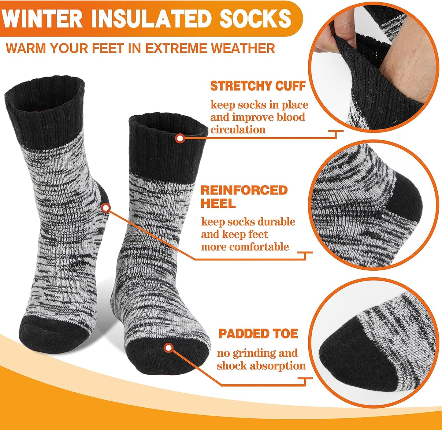 ThermoSox™ Wärmesocken – Kuschelig und Atmungsaktiv für kalte Tage