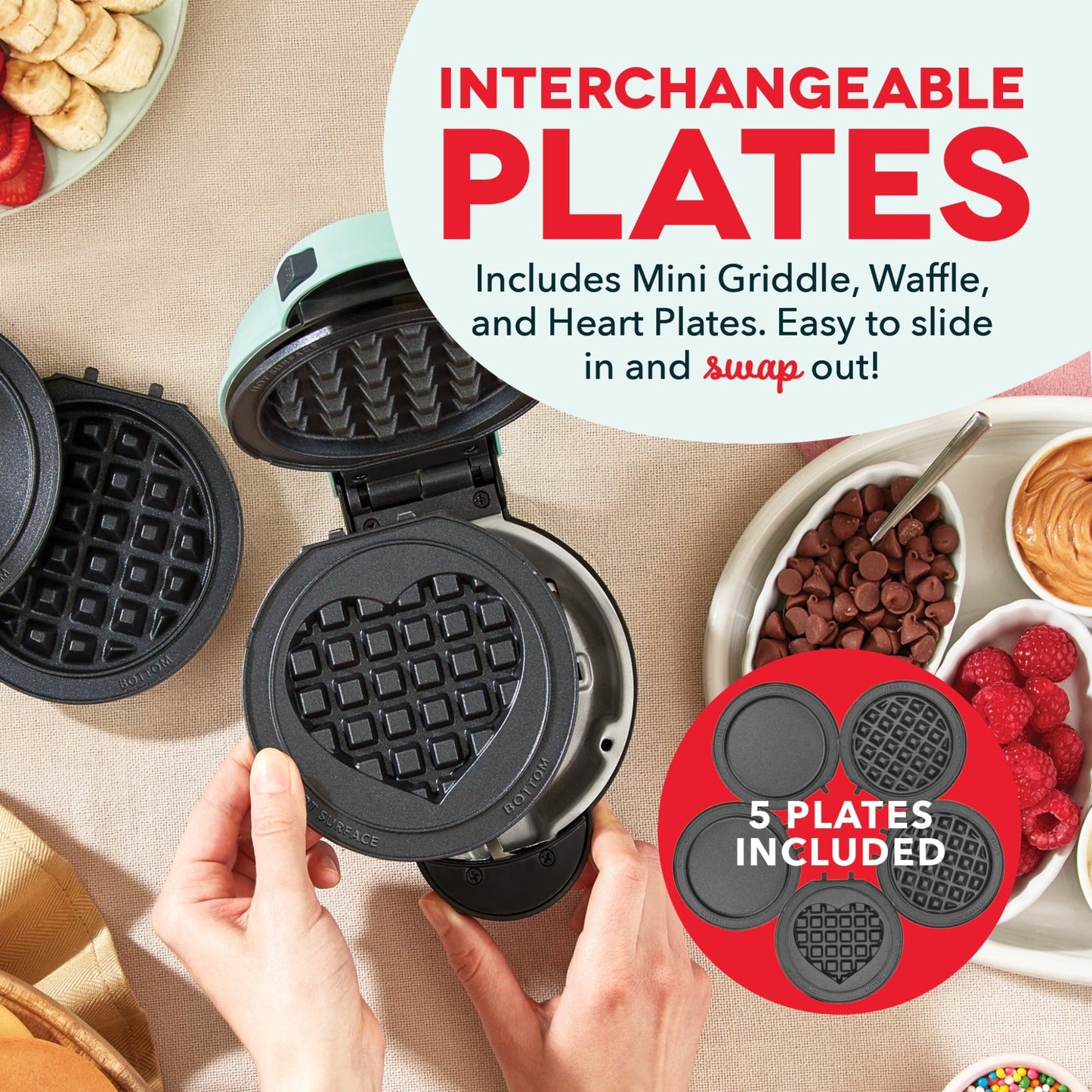 MultiMagic™ Mini-System: Waffel &amp; Grill