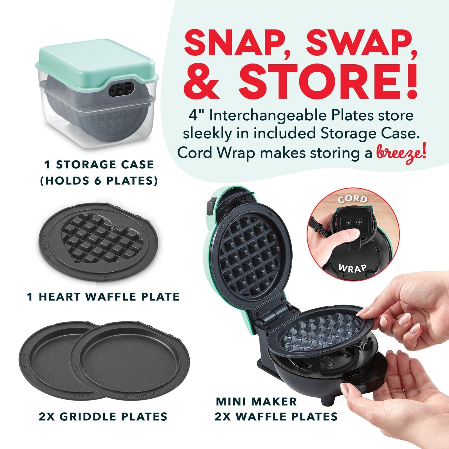 MultiMagic™ Mini-System: Waffel &amp; Grill