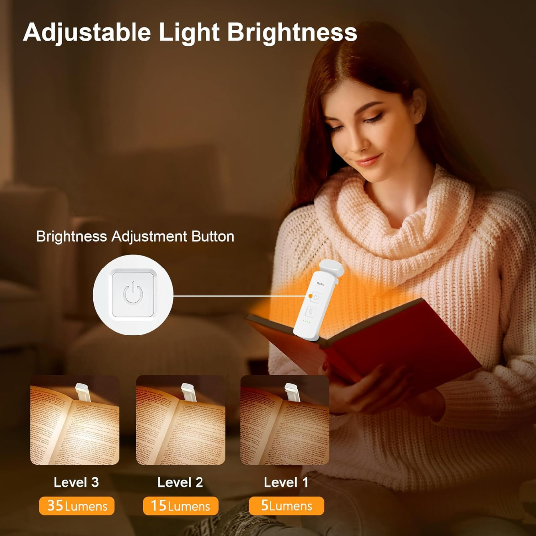 GlowMate™ Buchlicht – Perfekte Lesestunden ohne Ablenkungen 