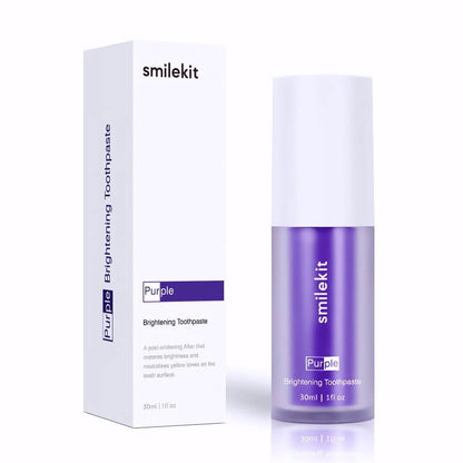 smilekit™ Purple Brightening Toothpaste - Professional Results at Home in Minutes