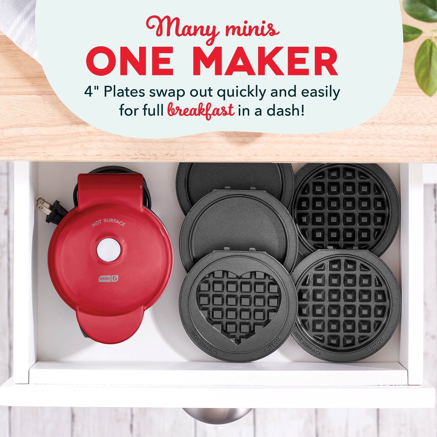 MultiMagic™ Mini-System: Waffel &amp; Grill