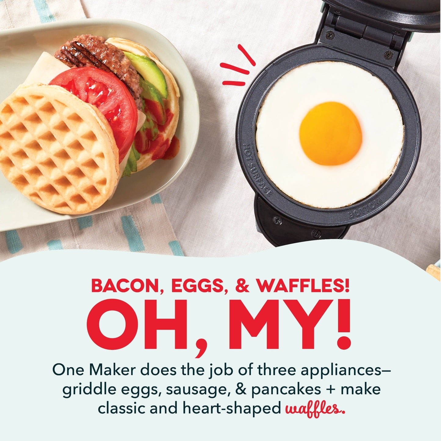 MultiMagic™ Mini-System: Waffel &amp; Grill