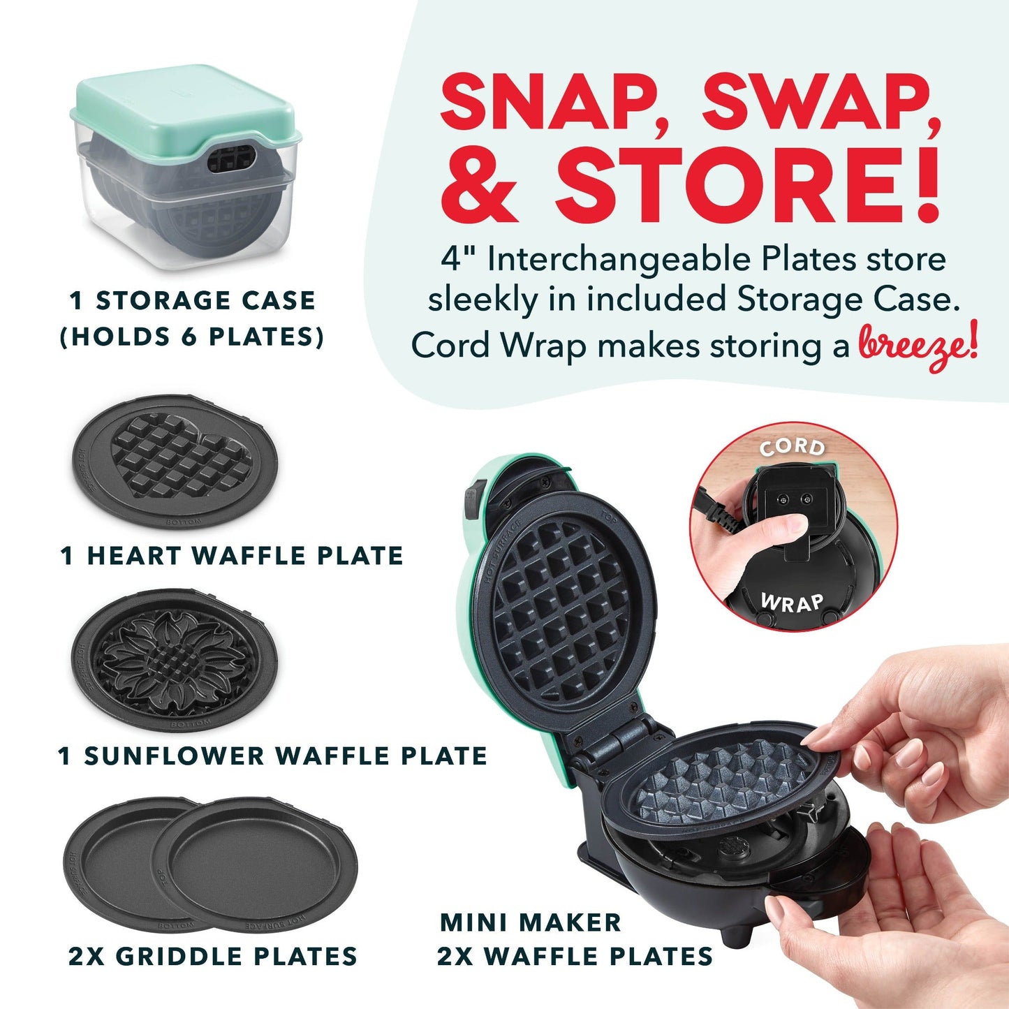 MultiMagic™ Mini-System: Waffel &amp; Grill