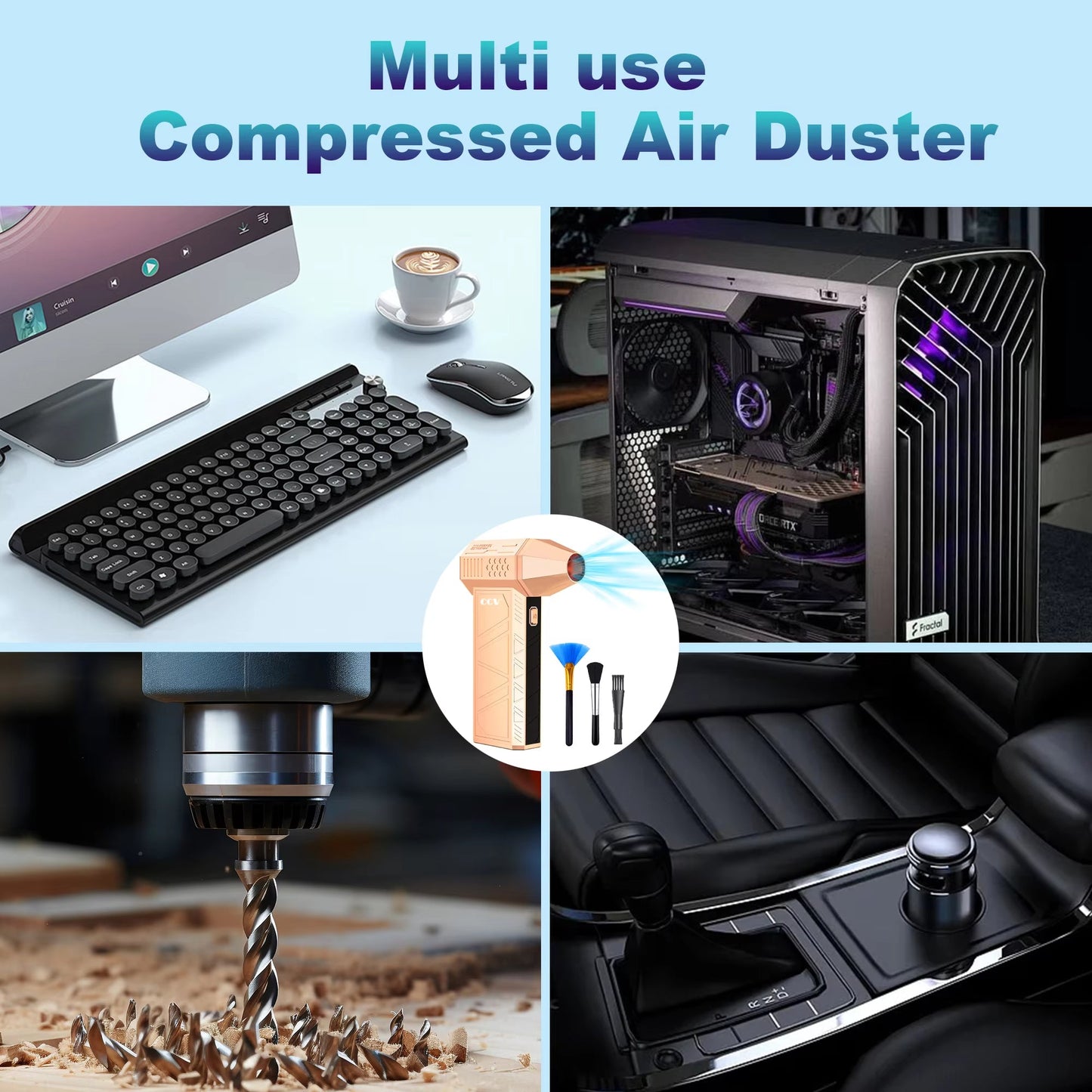 TechPro Air™ Druckluft-Reiniger für maximale Gerätepflege
