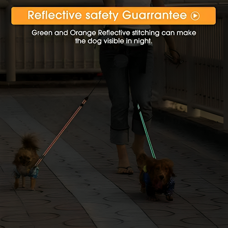 TwistFree™ Doppel-Hundekoppel – Für entspannte, trasselfreie Spaziergänge mit Ihren Hunden