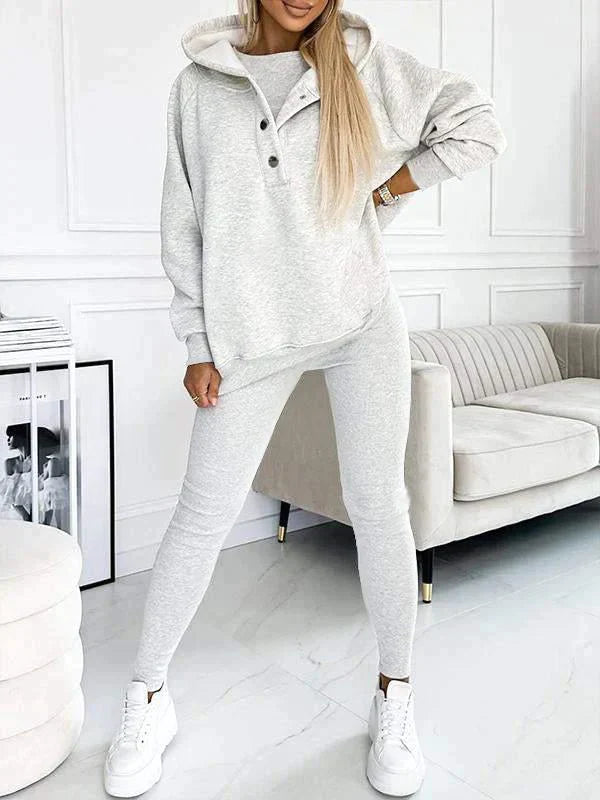 Fillie™ | Set aus Sweatshirt mit Kapuze, Weste und Hose (3er-Set)